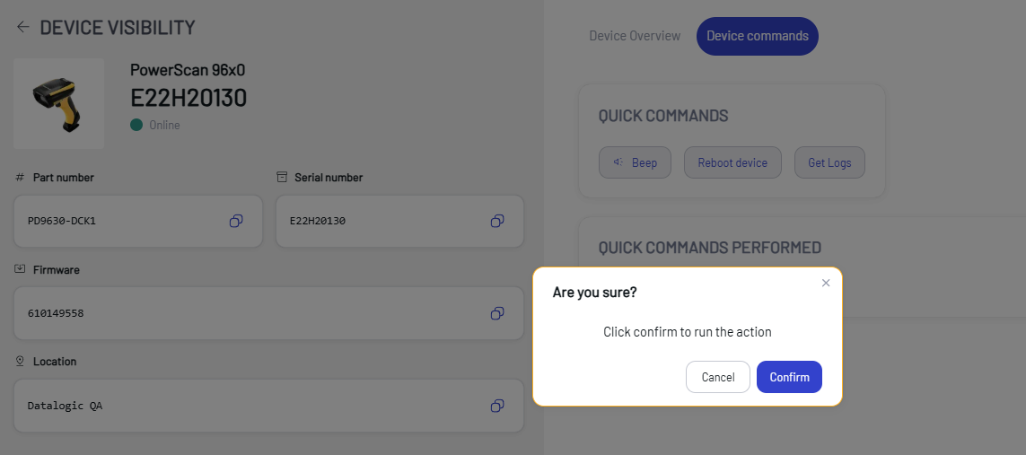 Confirm Command