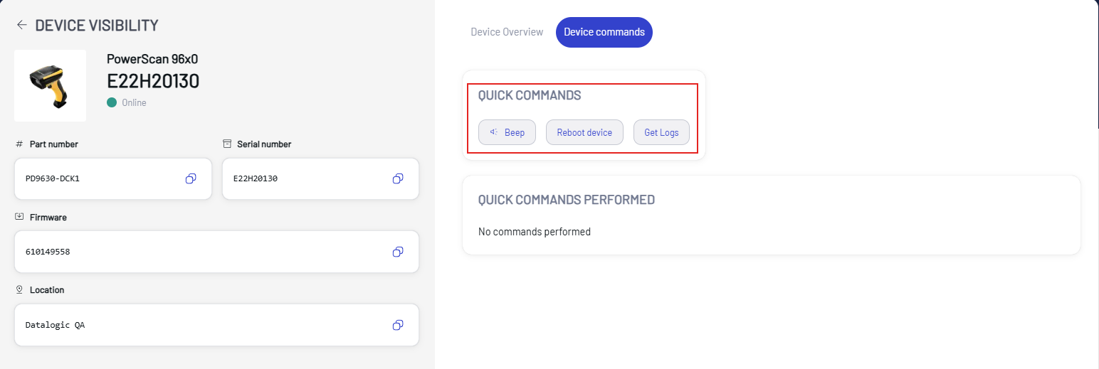 Device Commands